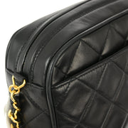 Chanel Black Lambskin Camera Bag Mini