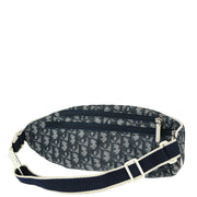 Christian Dior Navy Trotter Saddle Belt Bum Bag Pouch