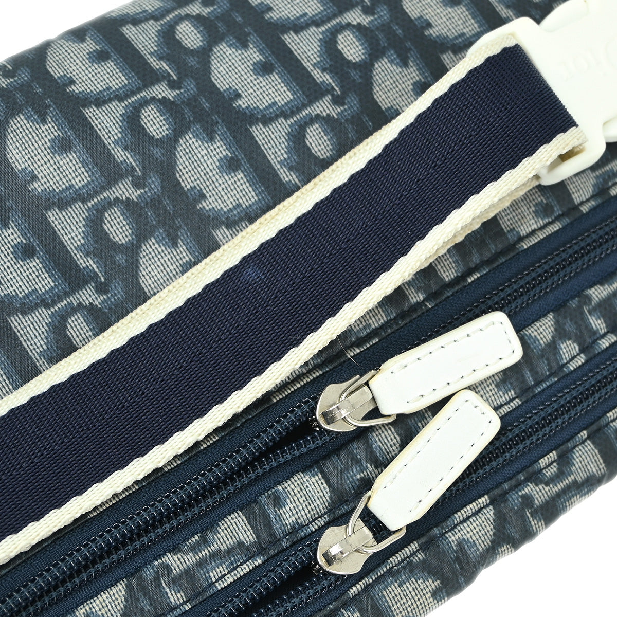 Christian Dior 2003 Navy Trotter Saddle Belt Bum Bag Pouch