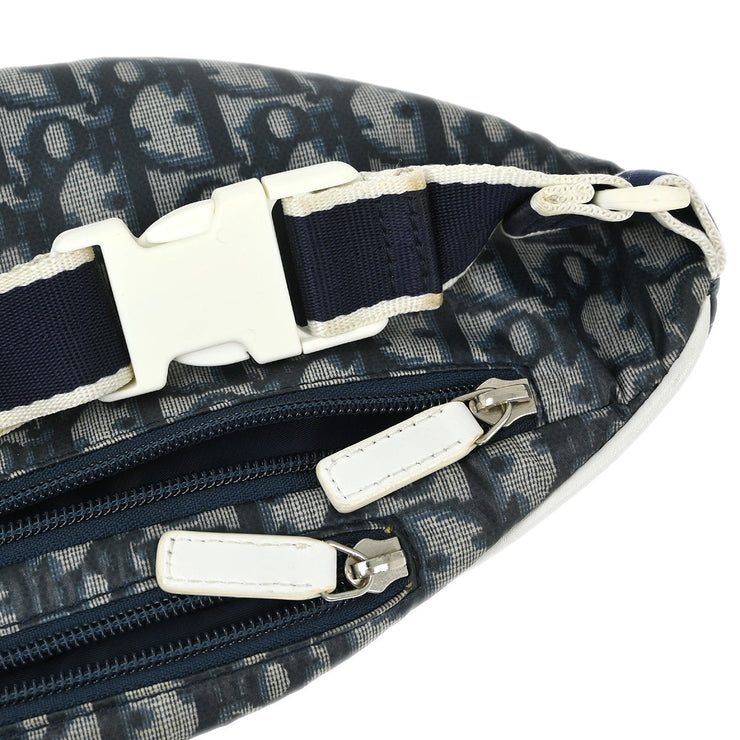 Christian Dior Navy Trotter Saddle Belt Bum Bag Pouch