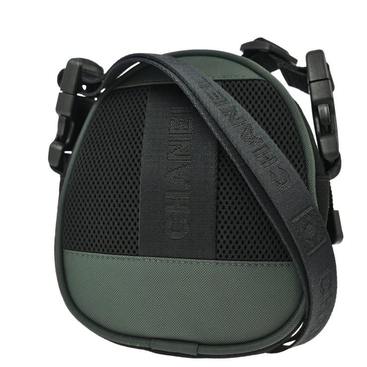 Chanel Black Green Sport Line Bum Shoulder Bag