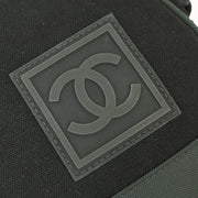 Chanel Black Green Sport Line Bum Shoulder Bag