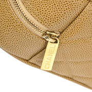 Chanel Beige Caviar Bowling Bag 27