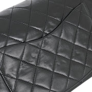 Chanel Black Lambskin Small Classic Double Flap Shoulder Bag