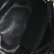 Chanel Black Lambskin Bucket Shoulder Bag