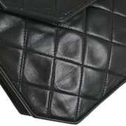 Chanel Black Lambskin Octagonal Chain Shoulder Bag