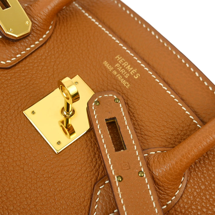 Hermes Gold Togo Birkin 35 Handbag