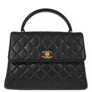 Chanel Black Lambskin Kelly Handbag