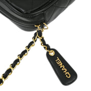 Chanel Black Lambskin Camera Bag Mini