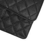 Chanel Black Caviar Small Classic Double Flap Shoulder Bag