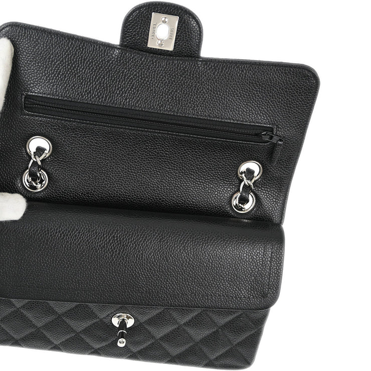 Chanel Black Caviar Small Classic Double Flap Shoulder Bag