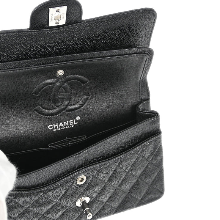 Chanel Black Caviar Small Classic Double Flap Shoulder Bag