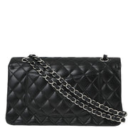 Chanel Black Lambskin Medium Classic Double Flap Shoulder Bag