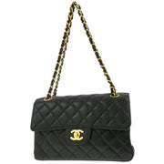 Chanel Black Lambskin Double Sided Classic Flap Shoulder Bag