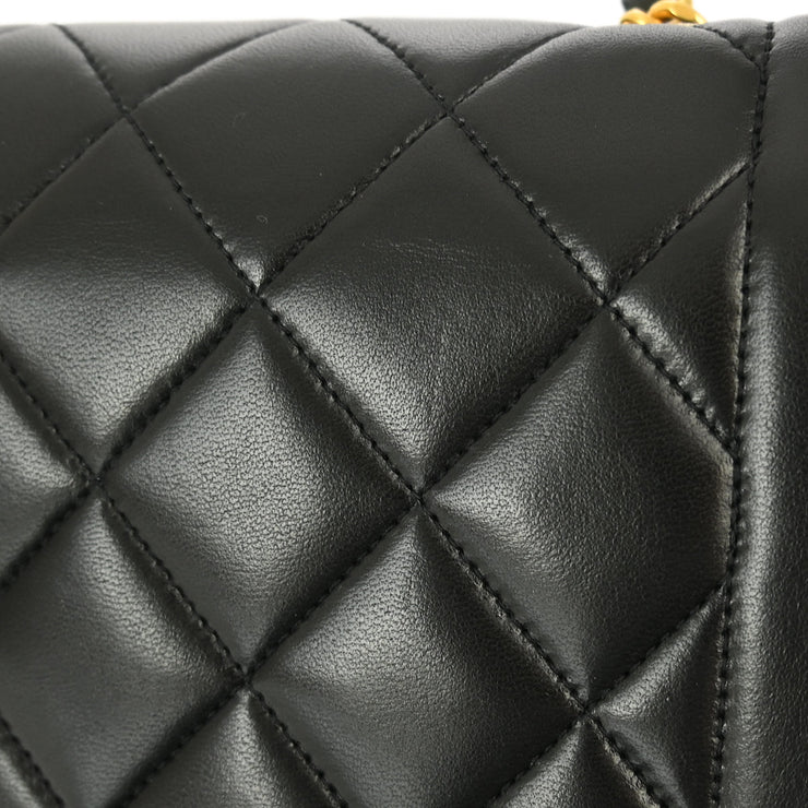 Chanel Black Lambskin Medium Diana Shoulder Bag