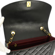 Chanel Black Lambskin Medium Diana Shoulder Bag