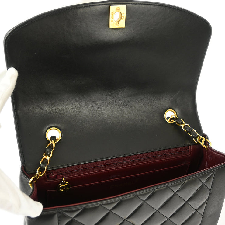 Chanel Black Lambskin Medium Diana Shoulder Bag