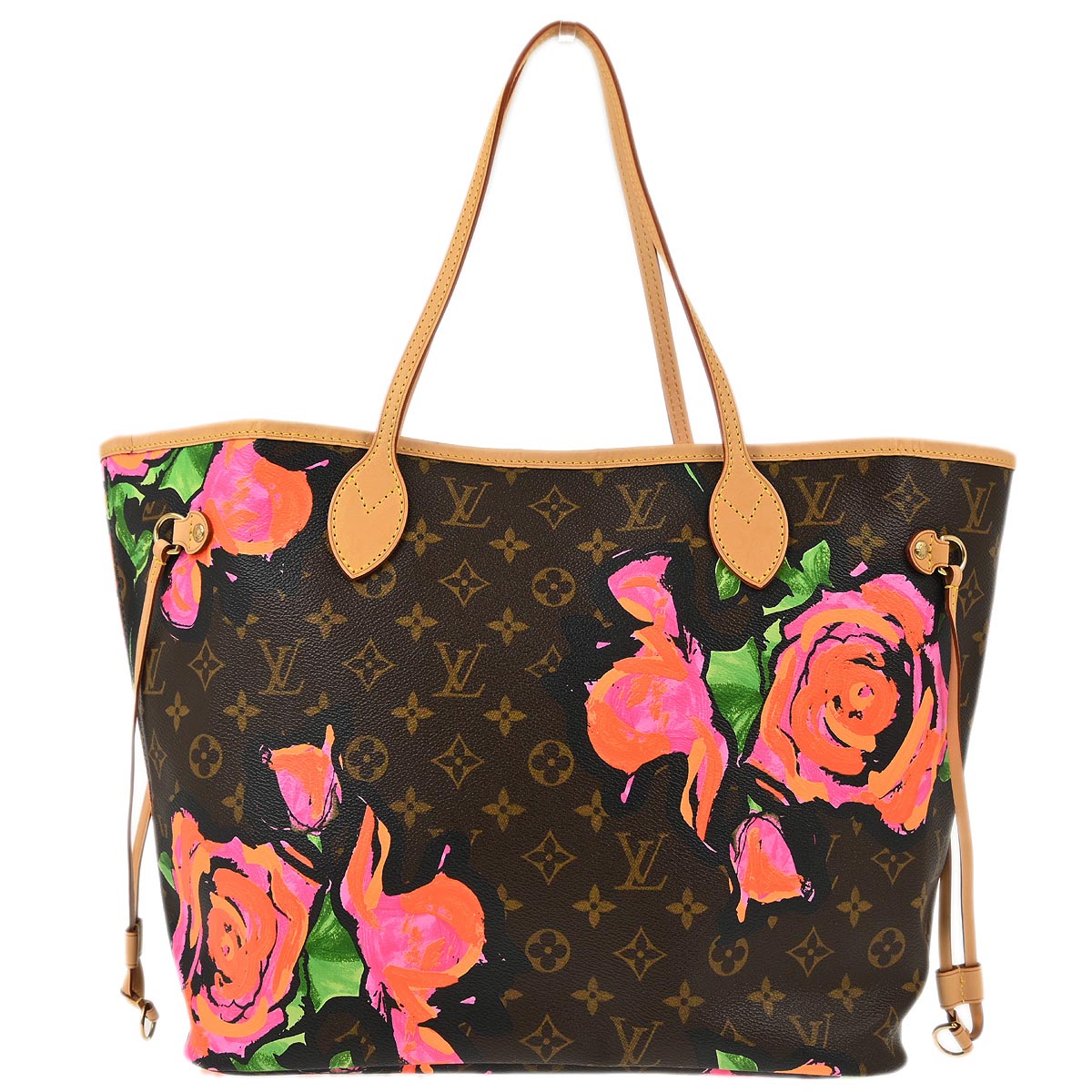 Louis Vuitton Monogram Rose Neverfull MM Shoulder Tote Bag M48613
