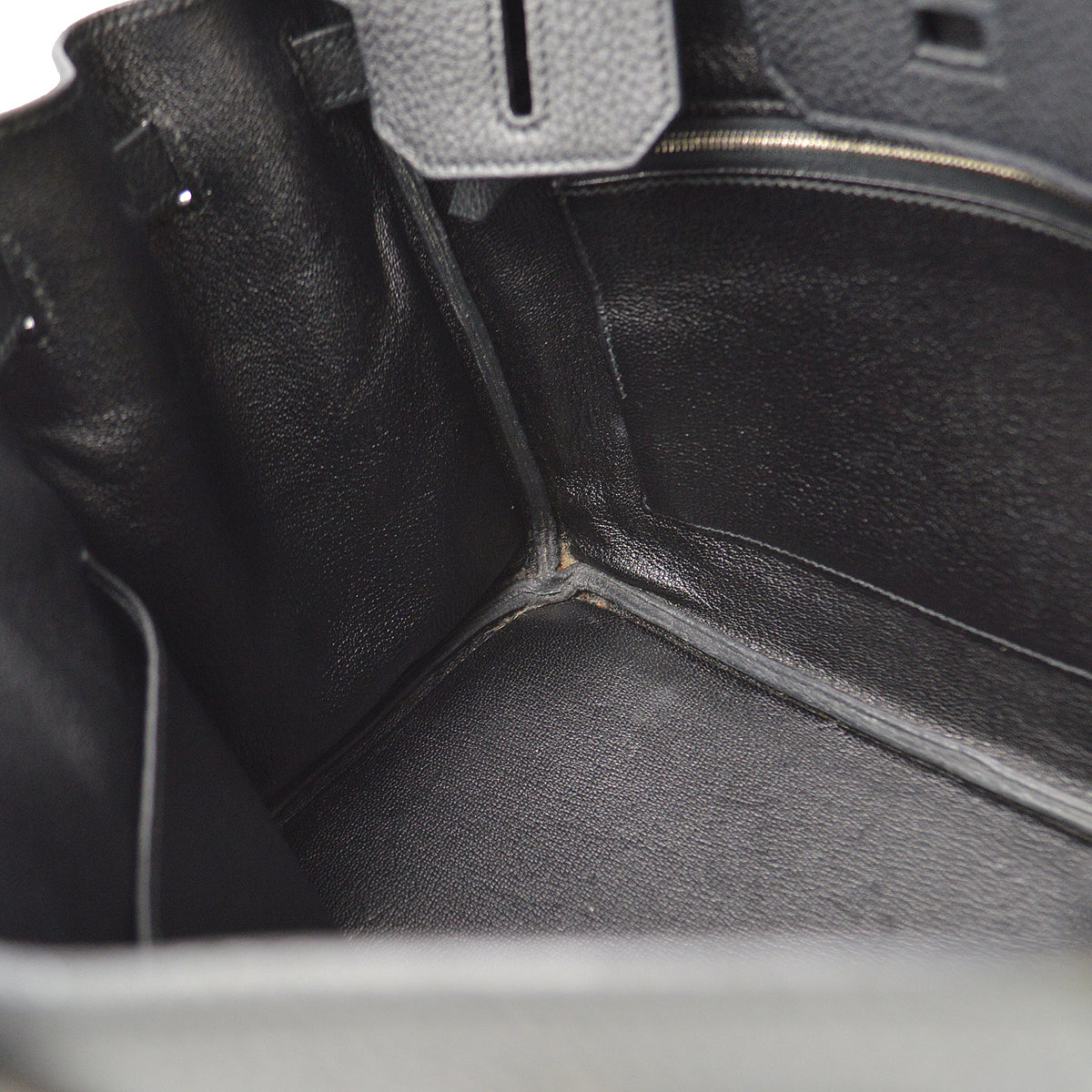 Hermes 2010 Black Taurillon Clemence Birkin 30 Handbag