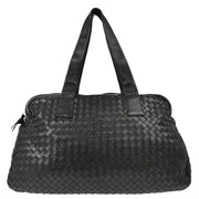 Bottega Veneta Black Intrecciato Handbag