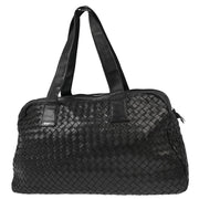 Bottega Veneta Black Intrecciato Handbag