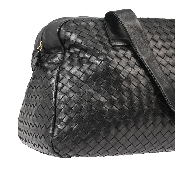 Bottega Veneta Black Intrecciato Handbag