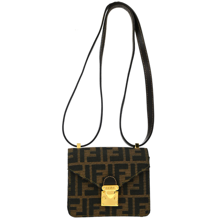 Fendi Brown Zucca Shoulder Bag