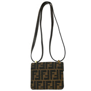 Fendi Brown Zucca Shoulder Bag