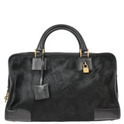 Loewe Black Pony Hair Amazona 36 Handbag