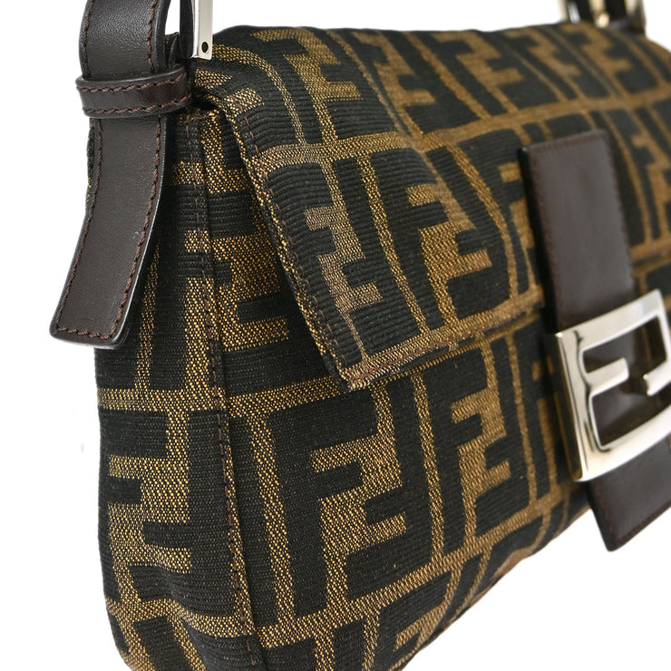 Fendi Brown Zucca Baguette Handbag