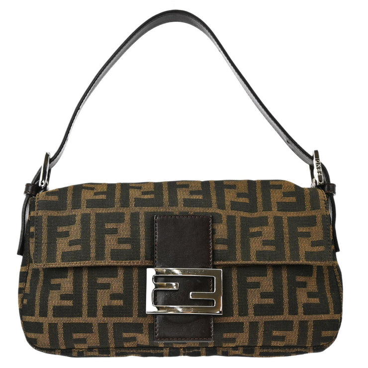 Fendi Brown Zucca Baguette Handbag