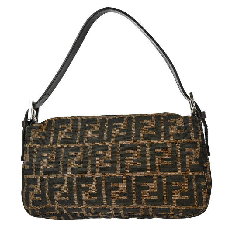 Fendi Brown Zucca Baguette Handbag