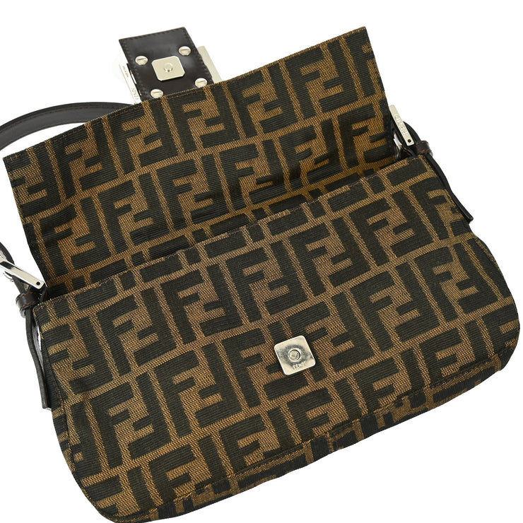 Fendi Brown Zucca Baguette Handbag