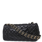 Chanel Black Lambskin Valentine East West Shoulder Bag