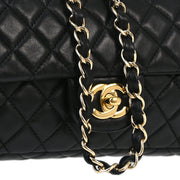 Chanel Black Lambskin Valentine East West Shoulder Bag