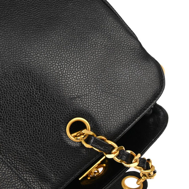 Chanel Black Caviar Supermodel Shoulder Bag