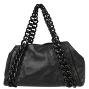 Chanel Black Lambskin Luxury Tote Bag