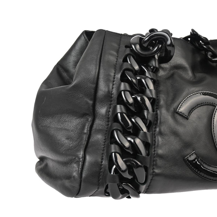 Chanel Black Lambskin Luxury Tote Bag