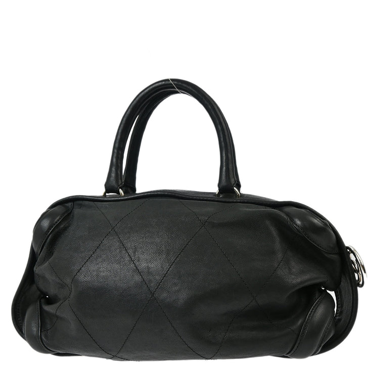 Chanel Black Calfskin Wild Stitch Handbag