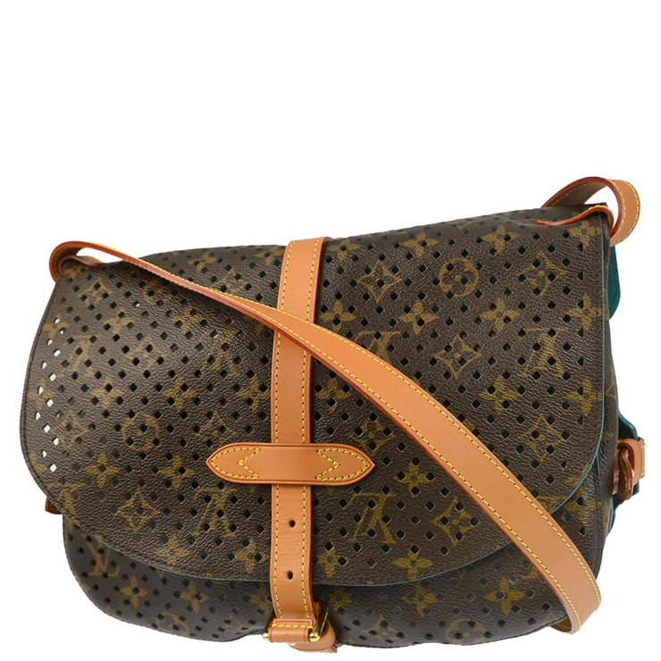 Louis Vuitton Saumur 30 Shoulder Bag Monogram Perforated M93998