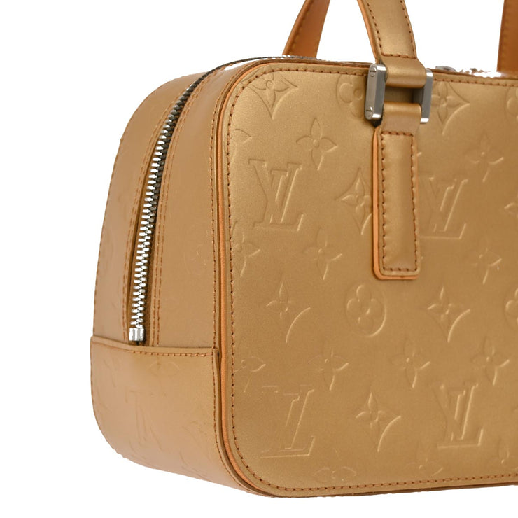 Louis Vuitton Gold Monogram Mat Shelton Handbag M55177