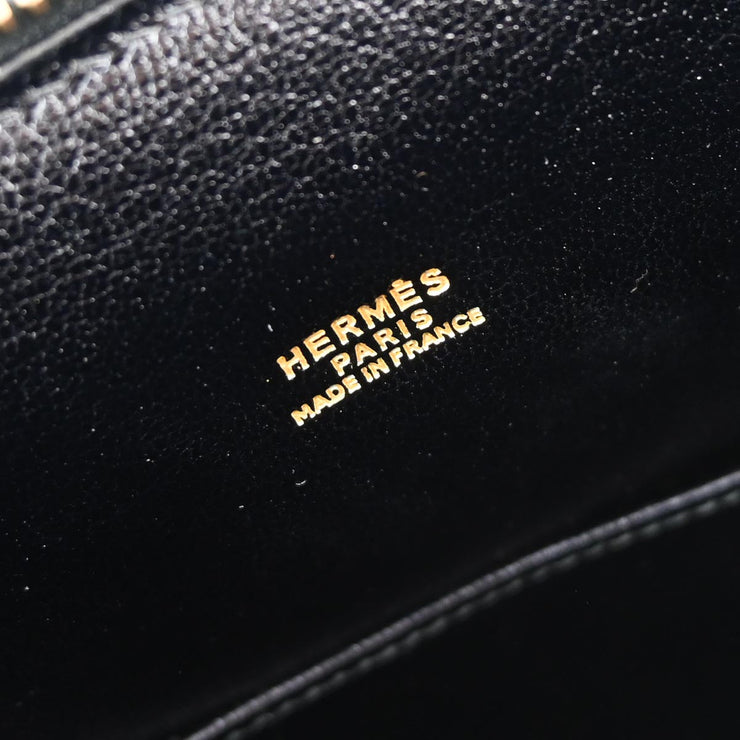 Hermes * Black Gulliver Doblis Lizard President Briefcase