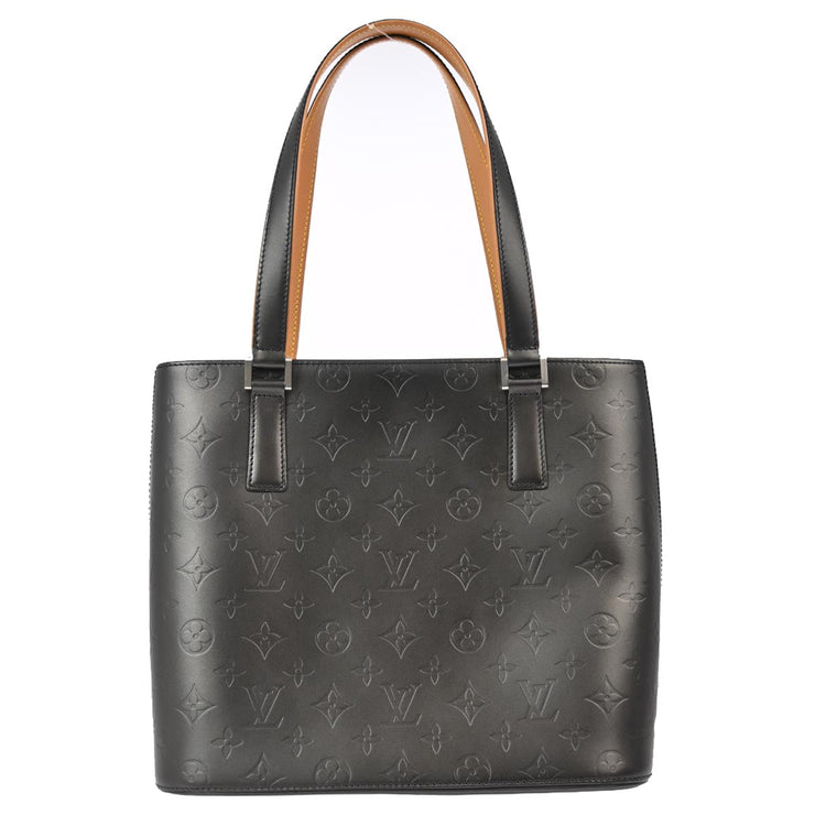 Louis Vuitton Black Monogram Mat Stockton Tote Handbag M55112