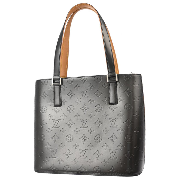 Louis Vuitton Black Monogram Mat Stockton Tote Handbag M55112