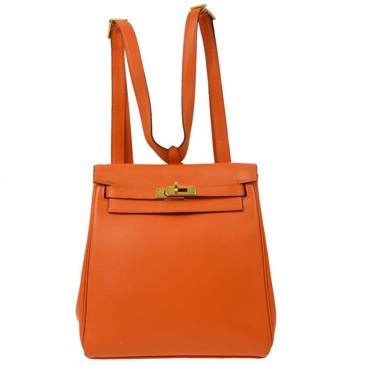 Hermes Orange Gulliver Kelly A Dos PM Backpack