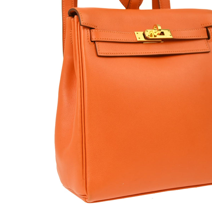 Hermes Orange Gulliver Kelly A Dos PM Backpack