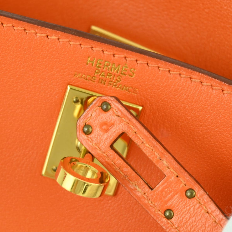 Hermes Orange Gulliver Kelly A Dos PM Backpack