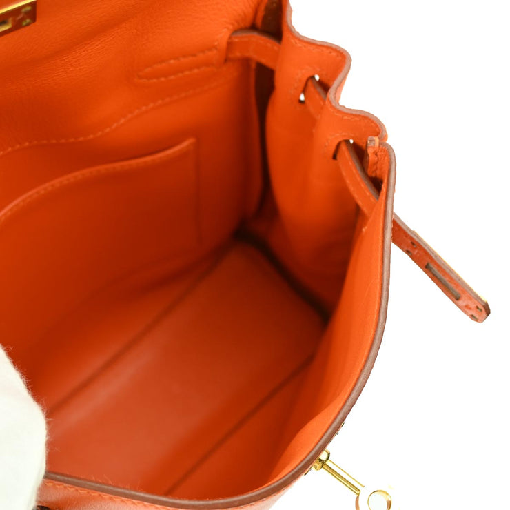 Hermes Orange Gulliver Kelly A Dos PM Backpack