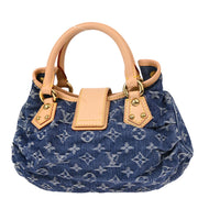 Louis Vuitton Blue Monogram Denim Pleaty Handbag M95020