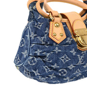 Louis Vuitton Blue Monogram Denim Pleaty Handbag M95020